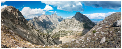 A run on the Teton Crest Trail - Paintbrush Divide Pano