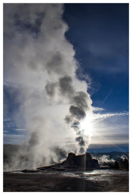 Castle Geyser Sunburst