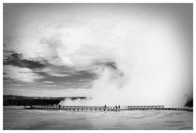 Visitors on the boardwalk