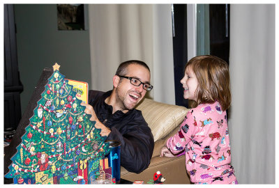 Excited for Steve to find the candy coal in his stocking