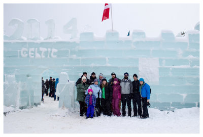 The 2014 ice castle in Saranac Lake