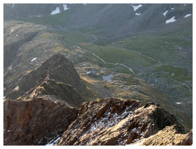View of Bremer Hut from Innere Wetterspitze