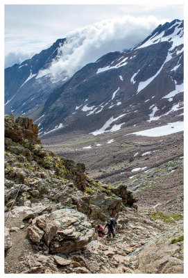 Steve and Norah on the final climb