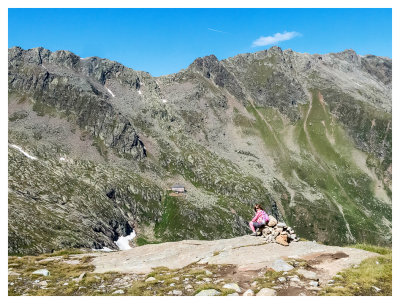 A cairn marks another pass