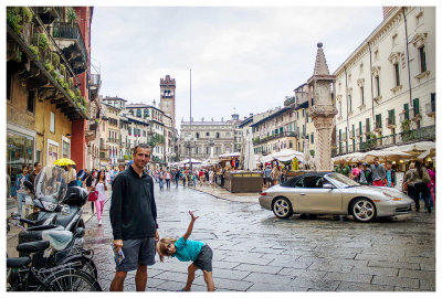 Steve and Norah in Piazza delle Erbe