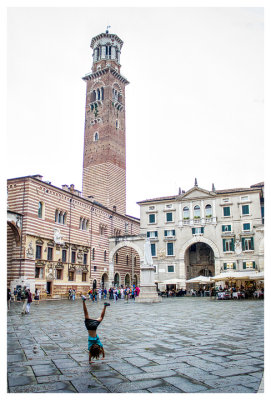 Cartwheeling through the Piazza dei Signori