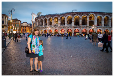 Kathy, Norah, and the Verona Arena