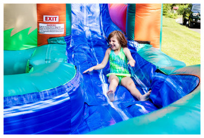 Water slide fun