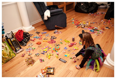 Busy sorting the stash