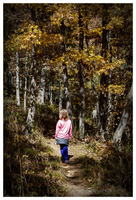 Norah on the trail