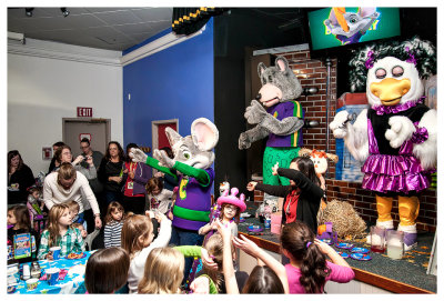 Dancing with Chuck E. Cheese