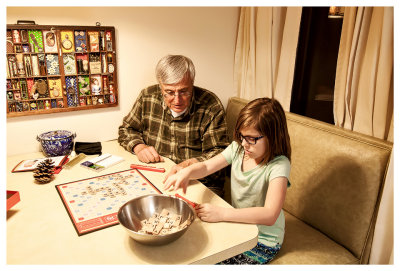Scrabble with Grandpa