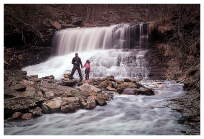 Steve and Norah at Mehoopany Falls