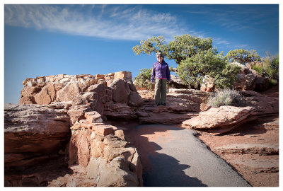 Becky on the East Rim Trail