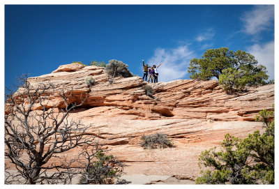 Exploring around Mesa Arch