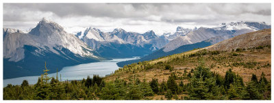 Maligne Lake from Bald Hills