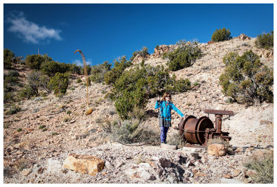 Old mining equipment on Horseshoe Mesa