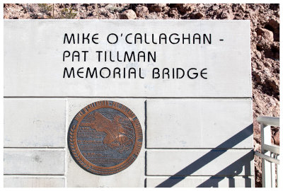 Entrance to the Mike O'Callaghan-Pat Tillman Memorial Bridge