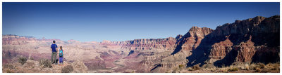 Panorama from the Redwall rim looking across to Palisades of the Desert