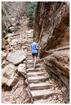Stairs in Hidden Canyon