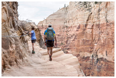 Hidden Canyon cliff walk
