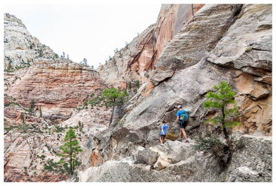 Descending from Hidden Canyon