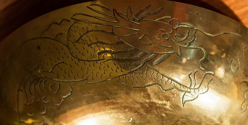 Brass Bowl Dragon