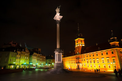The Castle Square Under Night Illumination