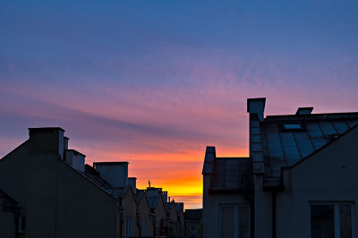 Rooftops At Sunrise
