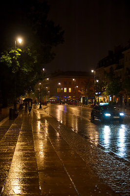 Krakowskie Przedmiescie In Rain