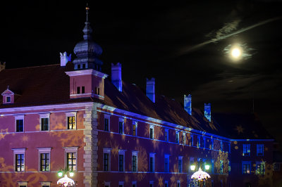 The Royal Castle And Full Moon