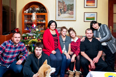Family At Christmas Time