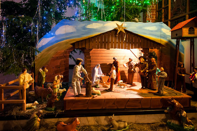 Nativity Scene At BV Mary Church