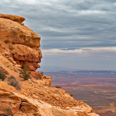 Navajo Chief Watching His Land