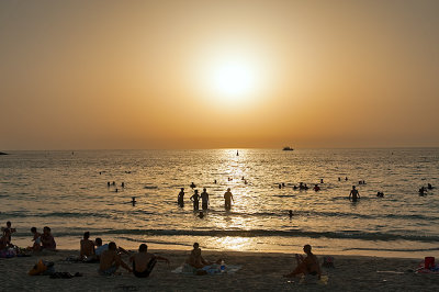 Jumeirah Beach At Sunset