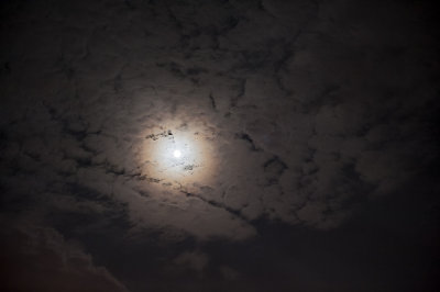 Clouds And Full Moon