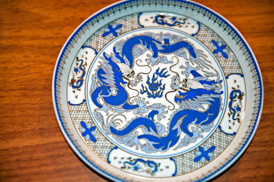 Blue Dragons On The Plate