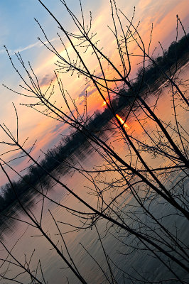 Sunset In Dutch Angle