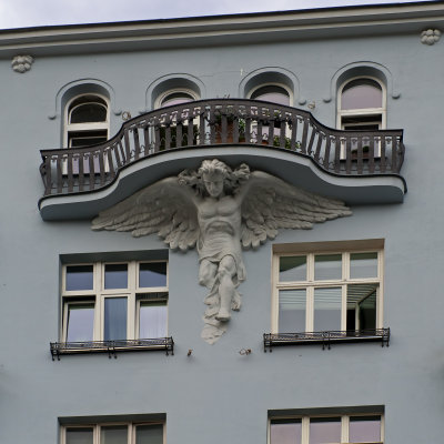 Angel Supporting The Balcony