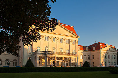 Wilhelminenberg Palace At Sunset