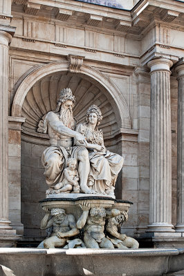 The Danubius Fountain At Albertina
