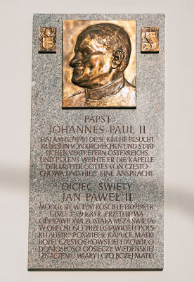 Memorial Plaque To Pope John Paul II