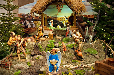 Nativity Scene In Polish Army Field Cathedral