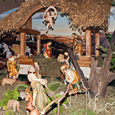 Nativity Scene In Polish Army Field Cathedral