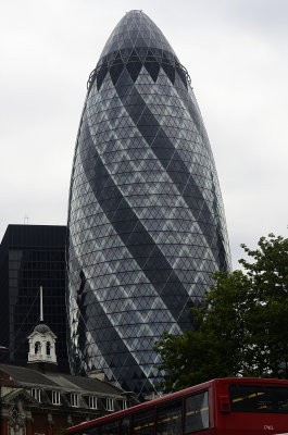 The Gherkin building in London