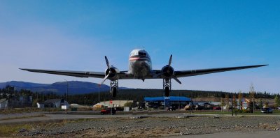 DC3 On Approach To Whitehorse Airfield (Whimsy)