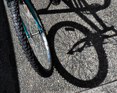 Wheels: Bicycle Wheel and Its Shadow