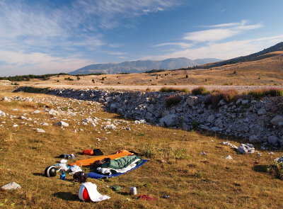 campsite close to Blidinje jezero