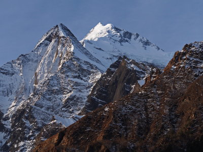 Annapurna II seen from Dhikur Pokhari