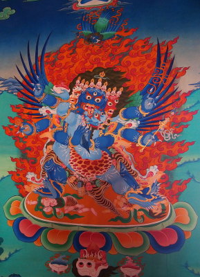 painting in Ngawal Gompa